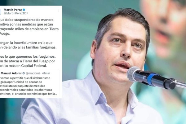 Perez advirtió que "desindustrializar Tierra del Fuego es también una forma de entregar nuestra soberanía"
