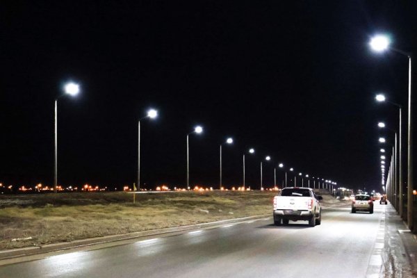 La avenida San Martin Norte ya cuenta con alumbrado público 