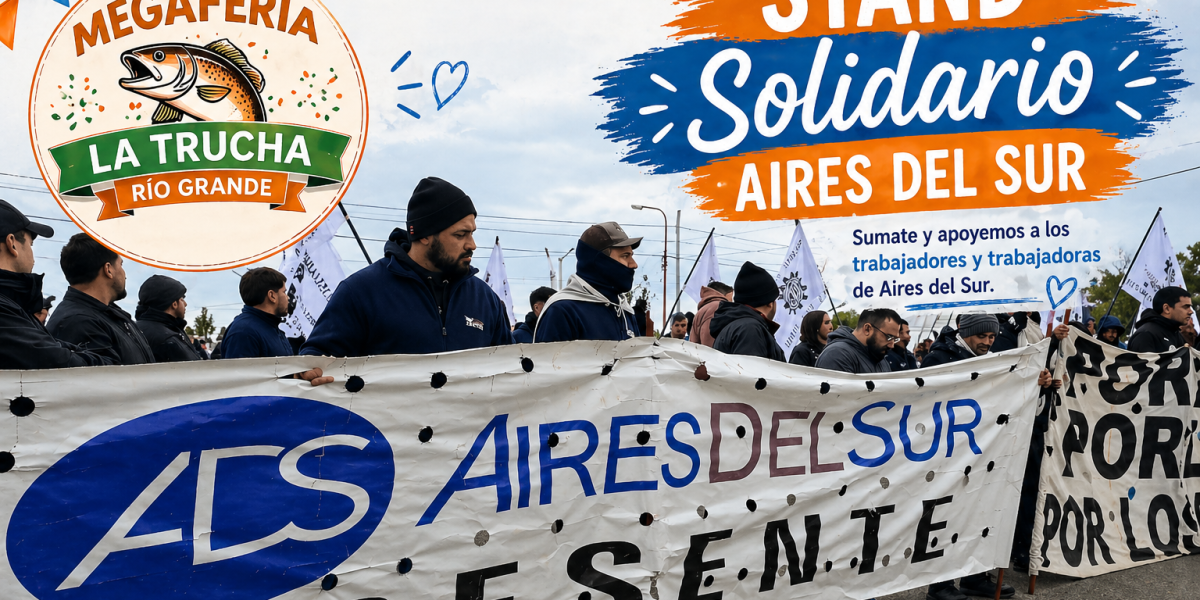 Feriantes de la Megaferia "La Trucha" se solidarizan con Aires del Sur